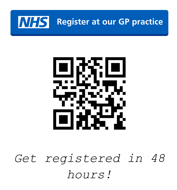 NHS - Register at our GP practice. Get registers in 48 hours